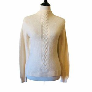Pendleton Womens Pullover Sweater Ivory Wool Long